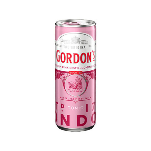 gordons pink tonic cans 330ml